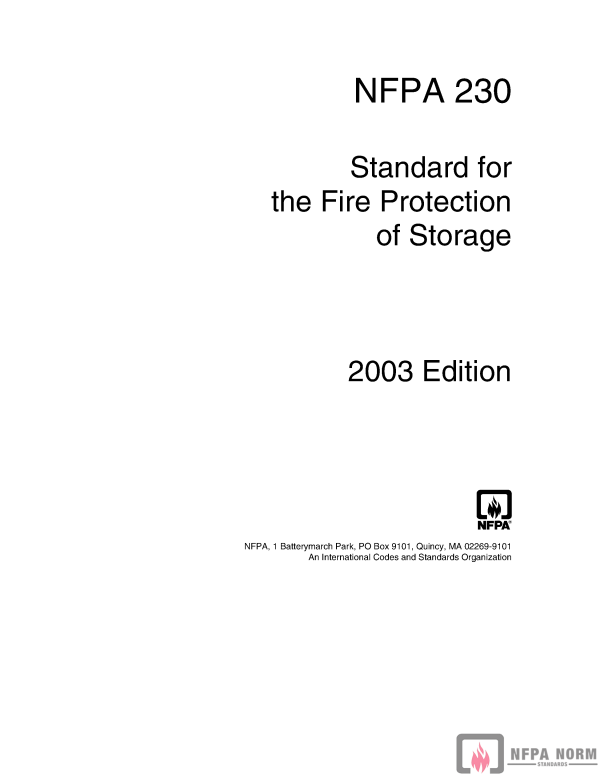 NFPA 230 PDF NFPA 230 PDF
